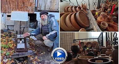 Erzurum'da  atık malzemeleri sanata dönüştürüyor