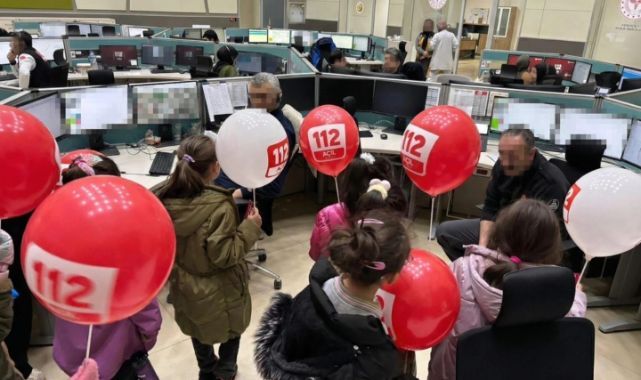 Erzurum'da çocuklara 112 farkındalığı gezisi