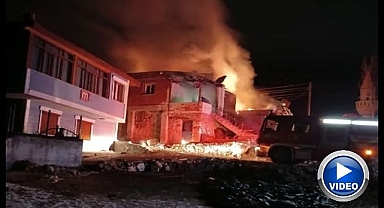 Erzurum'da korkutan yangın! Hayalleri kül etti!