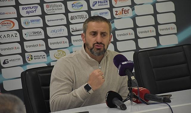 Erzurumspor FK Teknik Direktörü Serkan Özbalta: "İki tarafa da giden gelen bir maç oldu"