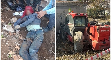 Freni patlayan iş makinesi dehşet saçtı! 17 yaşındaki genç ağır yaralı