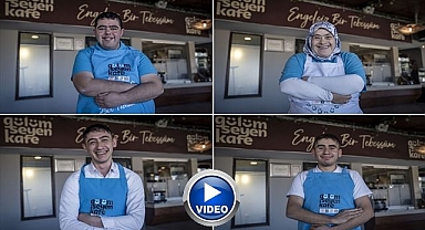 Gülümseyen Kafe'de engelsiz gülümseme