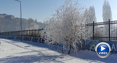 İlçe buz tuttu! Eksi 16'yı gördü