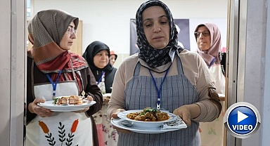 Kadın elinden yöresel yemekler yarıştı