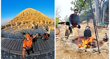 Kamp ve bisikletle doğayı öğretiyor   