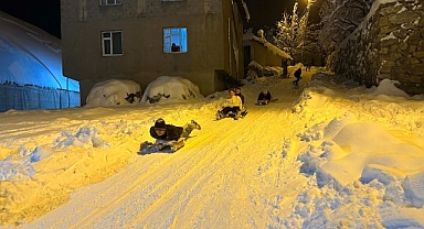 Kar tatilini eğlenceye dönüştürdüler