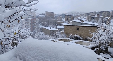 Kar yağışı hayatı olumsuz etkiledi! Köy yolları ulaşıma kapandı!