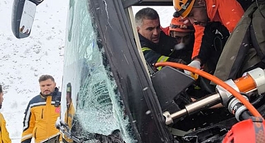 Kar yağışı kazayı beraberinde getirdi!