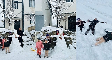 Karın keyfini çocuklar çıkardı