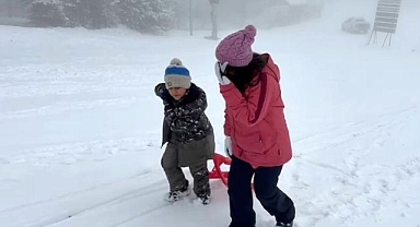 Karın keyfini doyasıya çıkardılar