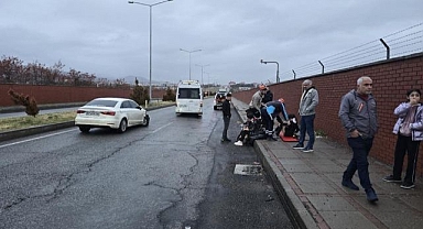 Kayganlaşan yolda feci kaza!