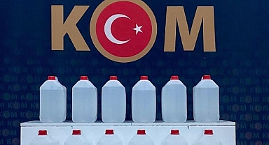 Litrelerce sahte içki ele geçirildi!