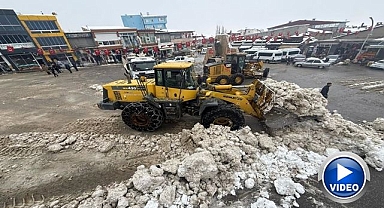 O ilçede kar kalınlığı 20 santimetreyi geçti