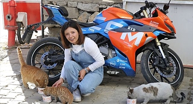 Pişirdiği etlerle sahipsiz kedileri besliyor