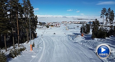 Sarıçam ormanlarında kayak heyecanı başlıyor