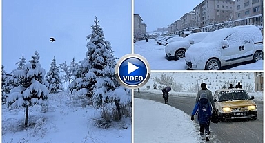 Şehir beyaza büründü! Uçak seferleri rötar yaptı 