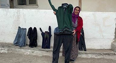 Termometreler -15'i gösterdi! Çamaşırlar dakikalar içinde dondu 