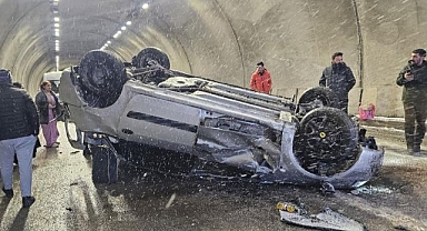 Tünelde korkunç kaza!