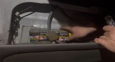 Uygulama noktasında kaçak sigara operasyonu!