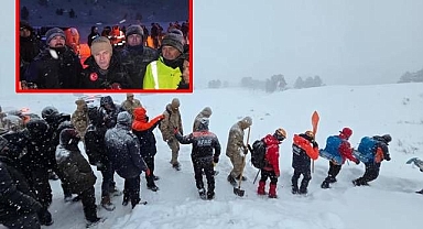 Yani bir çığ riski nedeniyle arama çalışmaları durduruldu!