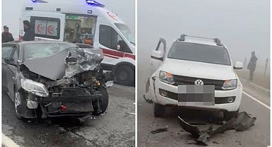 Yoğun sis zincirleme kazayı getirdi!