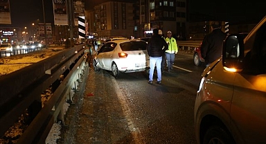 Zincirleme kaza! 11 Araç birbirine girdi