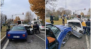 Zincirleme kaza! Araçlar birbirine girdi