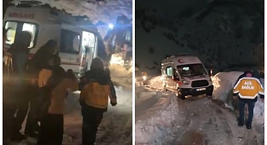 1 metrelik karda hayat mesaisi! Zehirlenen 12 kişi için seferber oldular
