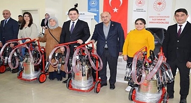 128 yetiştirici süt sağım makinesi ile buluştu   
