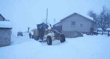  45 köy yolu ulaşıma açıldı