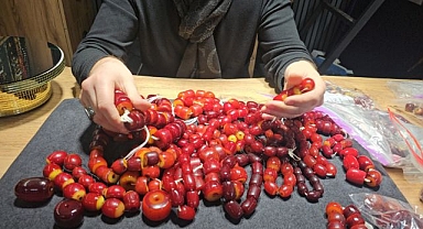 90 bin dolarlık kehribar ustalara emanet