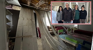 Aile gece uykusundayken: Büyük bir gürültüyle çöktü!