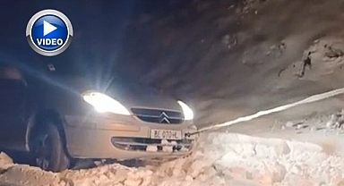 Araçlar yolda kaldı! Ekipler seferber oldu