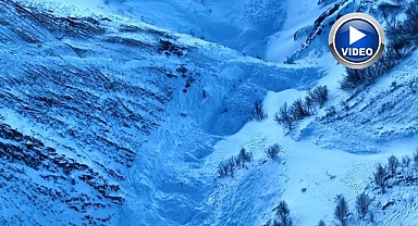 Çığ bölgesi yine hareketlendi