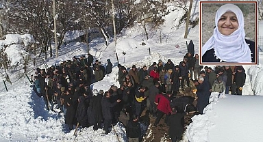Çığ felaketinde hayatını kaybeden kadın defnedildi
