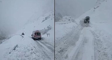 Çığı aşarak ulaştılar! 7 aylık bebek için zamanla yarış...