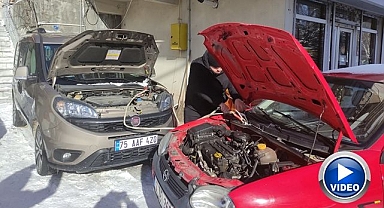 Dondurucu soğuklarda araçlar çalışmadı!