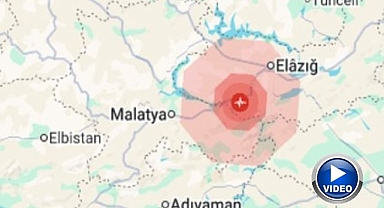 Elazığ'da 4,7 büyüklüğünde deprem