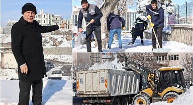 Erzurum'da bin 200 personel ve 400 araçla karla mücadele