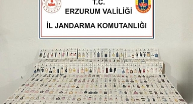Erzurum'da binlerce liralık kaçak parfüm ele geçirildi