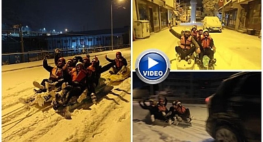 Erzurum'da gençler adrenaline doydu