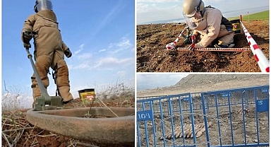 Erzurum'da toprak altından çıkan top mermileri için MSB sahaya indi