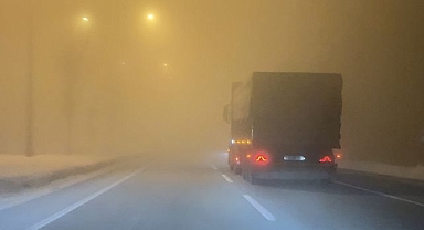 Erzurum'da yoğun sis etkili oldu