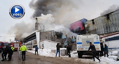 Erzurum'da yürekleri ağza getiren patlama kameralara yansıdı