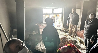 Evde çıkan yangın yürekleri ağza getirdi!