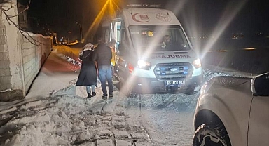 Hastaların yardımına ekipler yetişti