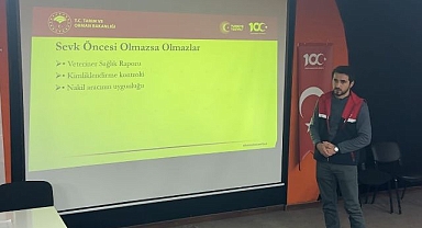 Hayvan nakliyecilerine  'refah' eğitimi