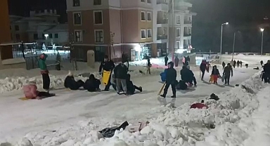 Karın keyfini doyasıya çıkardılar