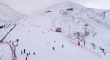 Kayak merkezlerinde en fazla kar kalınlığı Palandöken'de 