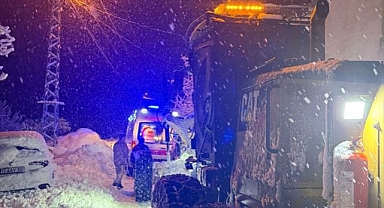 Köyde rahatsızlandı ekipler kurtardı...